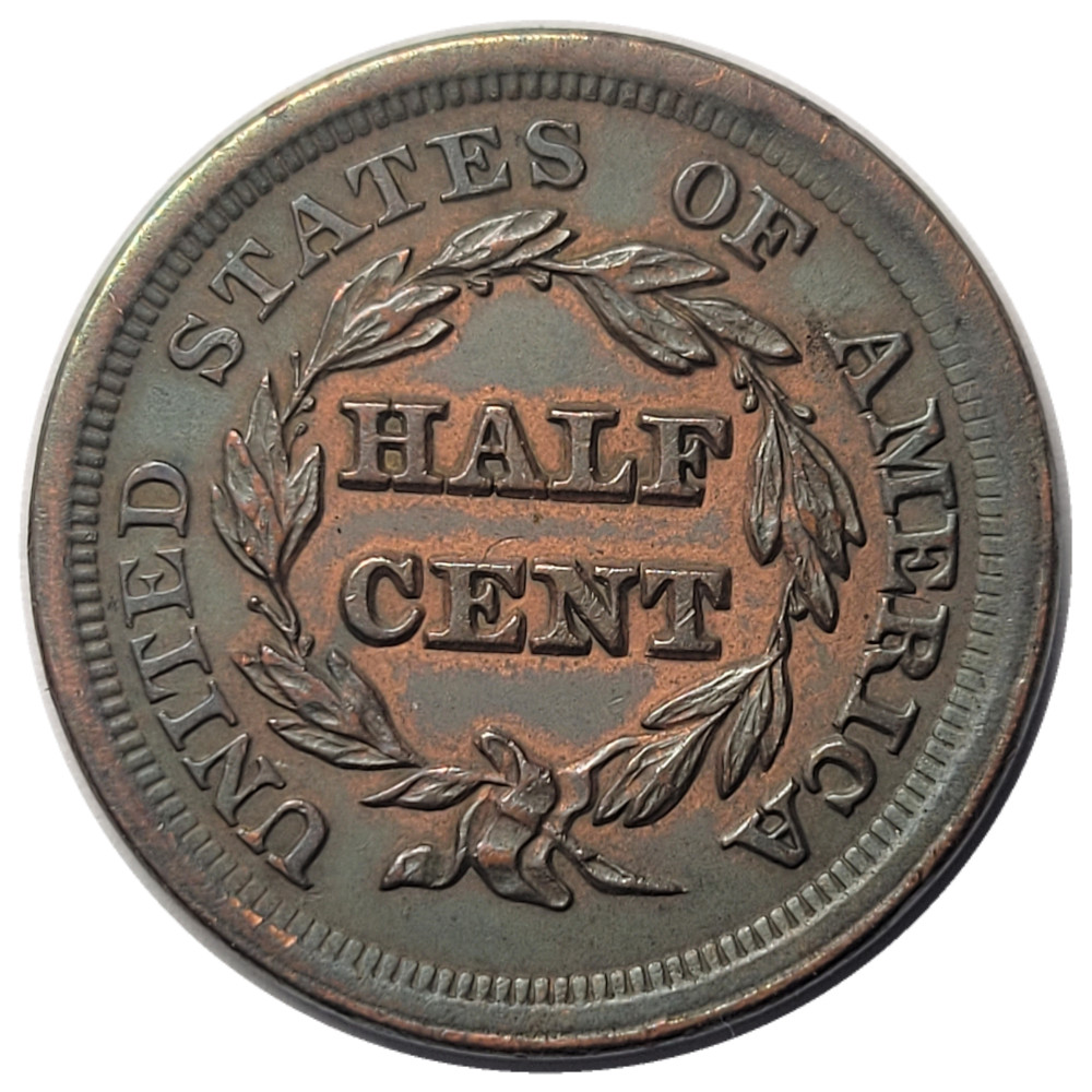1853-1/2c-Braided-Hair-Half-Cent---Maybe-Fake?